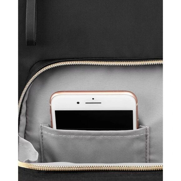 Skip Hop Solid Black Backpack Diaper Bag Pockets Baby Toddler - Picture 6 of 16